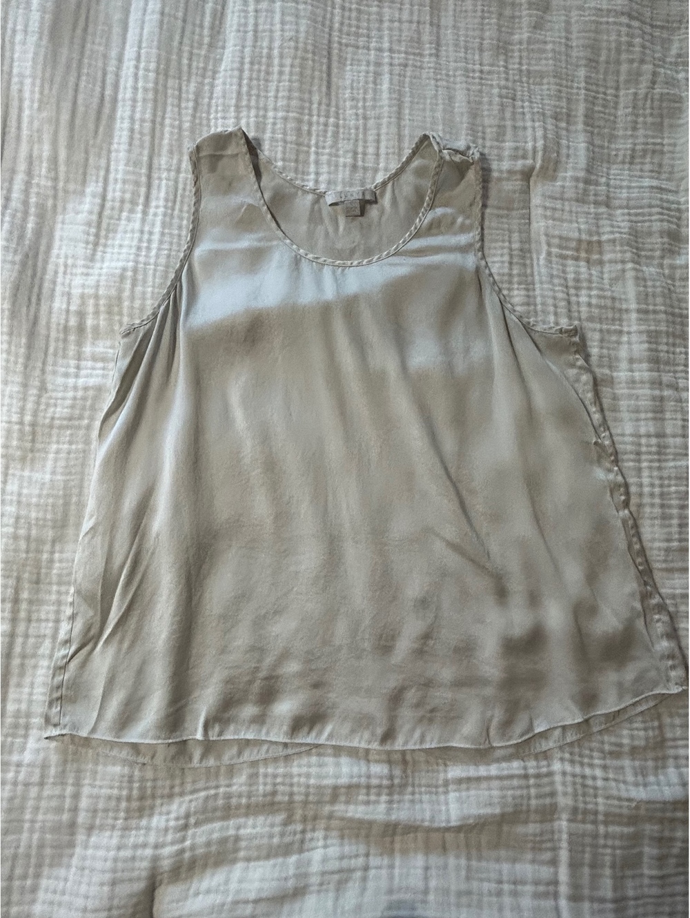 Lunya Washable Silk Tank Camisole Pajama Top